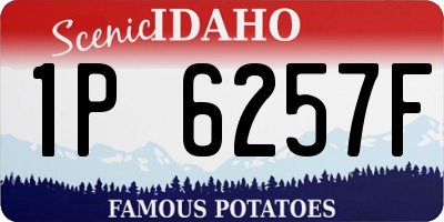 ID license plate 1P6257F