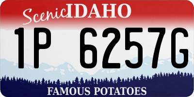 ID license plate 1P6257G