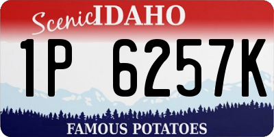 ID license plate 1P6257K