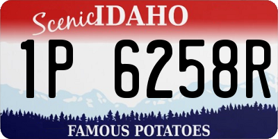 ID license plate 1P6258R