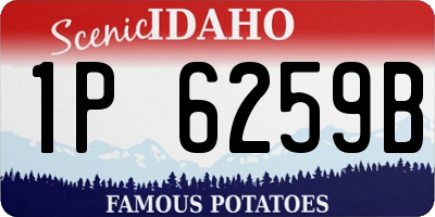 ID license plate 1P6259B