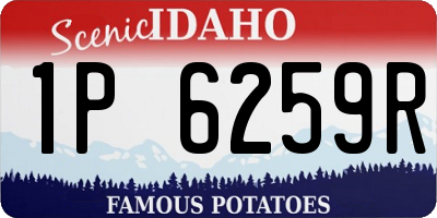 ID license plate 1P6259R