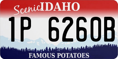 ID license plate 1P6260B