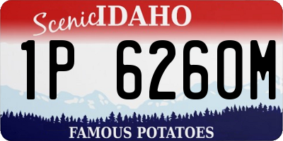 ID license plate 1P6260M