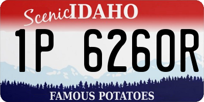 ID license plate 1P6260R