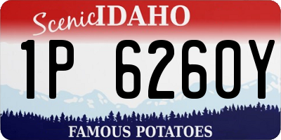 ID license plate 1P6260Y
