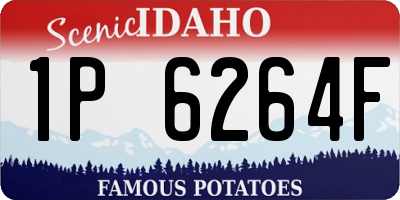 ID license plate 1P6264F