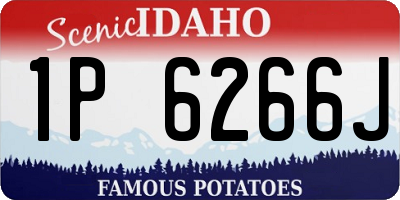 ID license plate 1P6266J