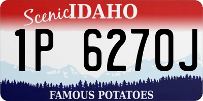 ID license plate 1P6270J