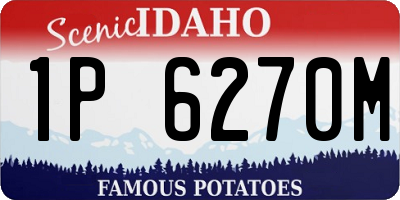 ID license plate 1P6270M