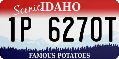ID license plate 1P6270T