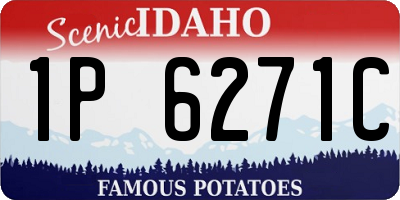 ID license plate 1P6271C
