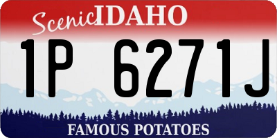 ID license plate 1P6271J