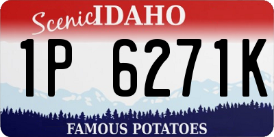 ID license plate 1P6271K