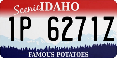 ID license plate 1P6271Z
