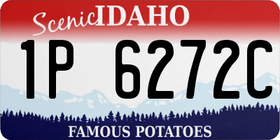 ID license plate 1P6272C