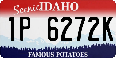 ID license plate 1P6272K