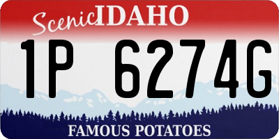 ID license plate 1P6274G