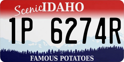 ID license plate 1P6274R