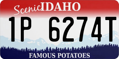 ID license plate 1P6274T