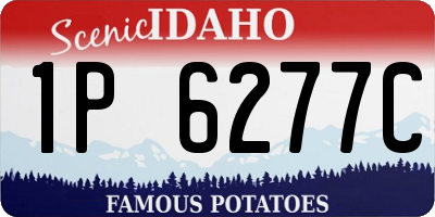 ID license plate 1P6277C