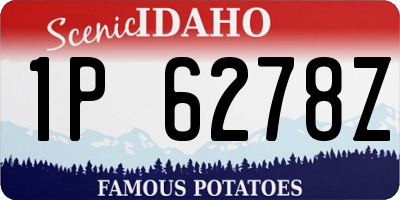 ID license plate 1P6278Z