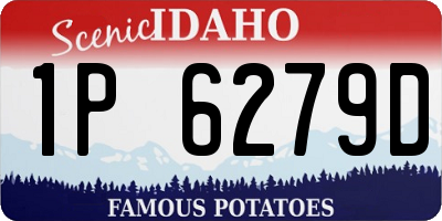 ID license plate 1P6279D