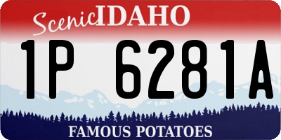 ID license plate 1P6281A