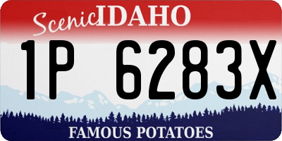 ID license plate 1P6283X