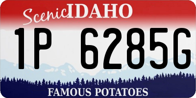 ID license plate 1P6285G