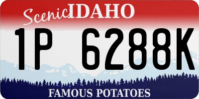 ID license plate 1P6288K