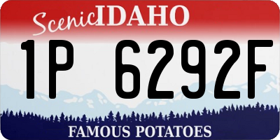 ID license plate 1P6292F
