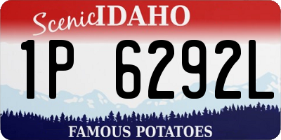ID license plate 1P6292L