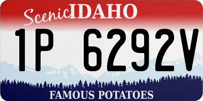 ID license plate 1P6292V