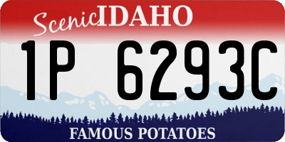 ID license plate 1P6293C