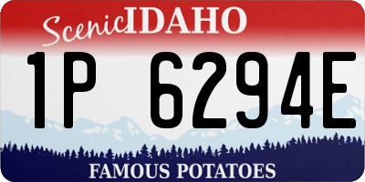 ID license plate 1P6294E