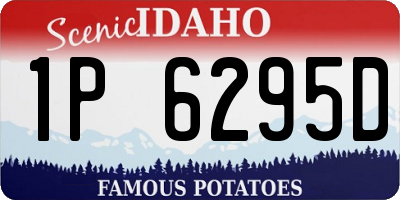 ID license plate 1P6295D