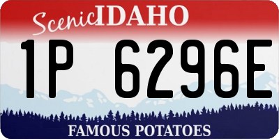 ID license plate 1P6296E