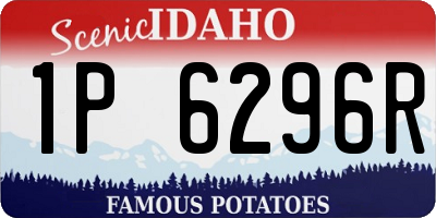 ID license plate 1P6296R