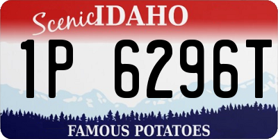 ID license plate 1P6296T