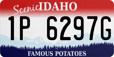 ID license plate 1P6297G