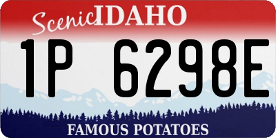 ID license plate 1P6298E