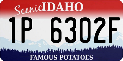 ID license plate 1P6302F