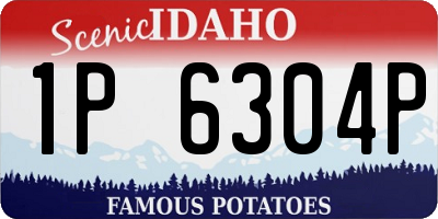 ID license plate 1P6304P