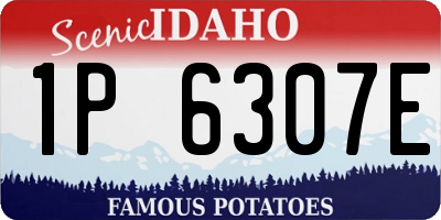 ID license plate 1P6307E