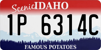 ID license plate 1P6314C