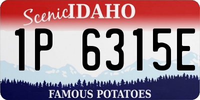 ID license plate 1P6315E