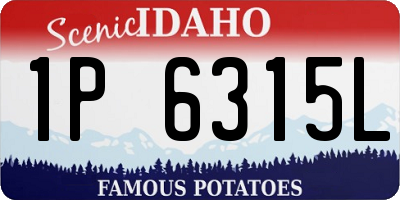 ID license plate 1P6315L