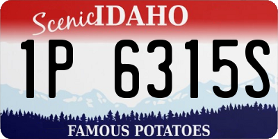 ID license plate 1P6315S