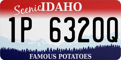 ID license plate 1P6320Q